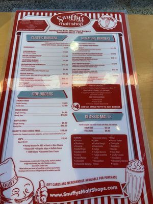 Menu photo 8 Snuffy's Malt Shop Bloomington, MN