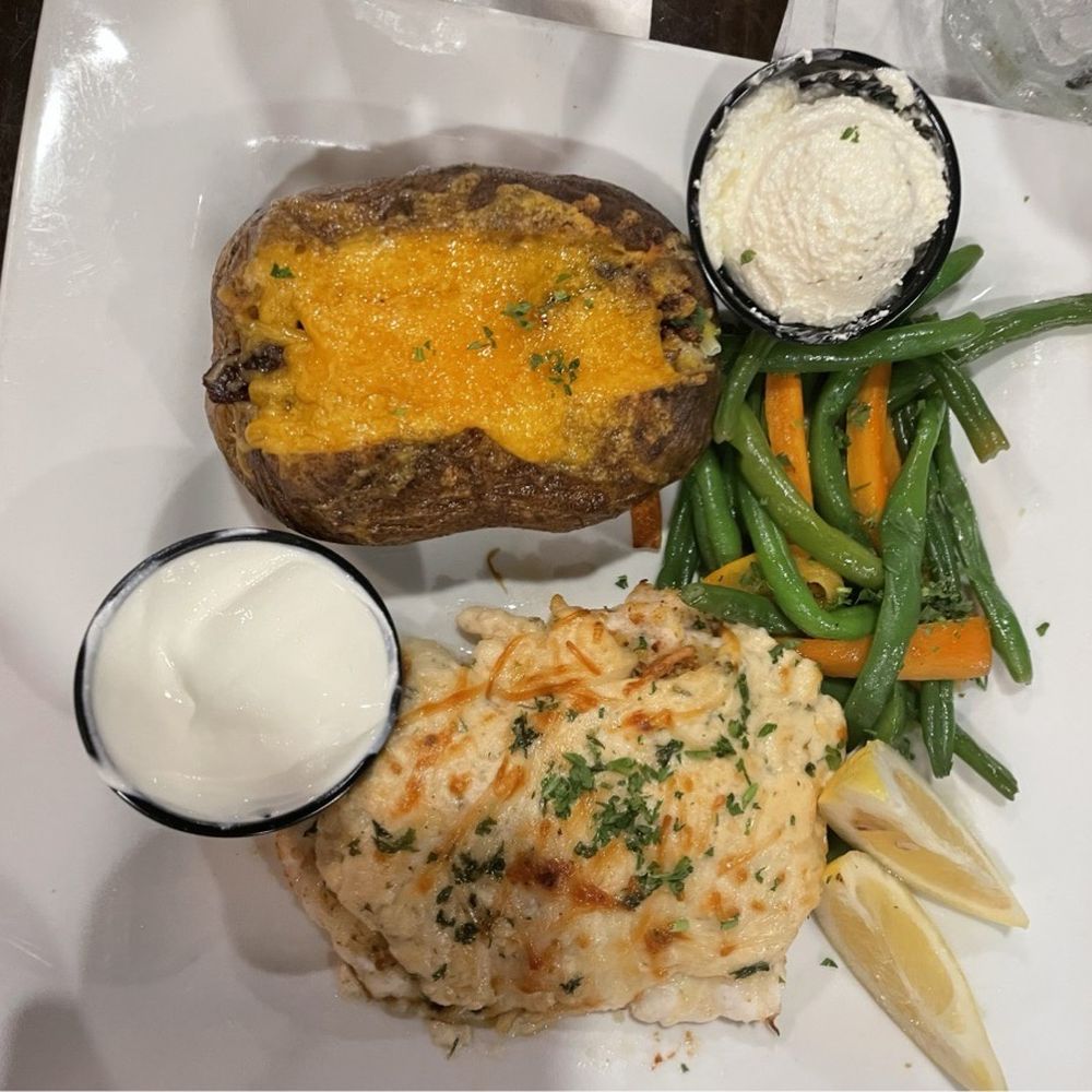 Backwaters on Sand Key - Parmesan crusted grouper - Seafood Near Me - Clearwater Beach, Florida