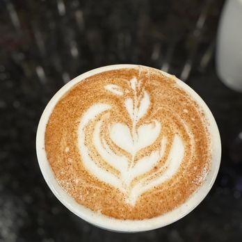 Copper Cup Coffee - Cinnamon Streusel Breve: real brown sugar, Organic Maple Syrup,  topped with cinnamon powder with espresso, and half n half - Coffee Roasteries Near Me - Casper, Wyoming