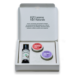 Hemp Circle - Lazarus Naturals Topical Gift Set/Starter Pack. Great Value!