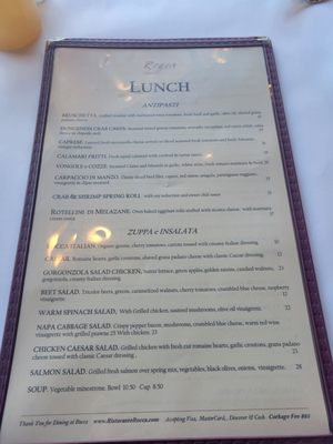Menu photo 3 Rocca Ristorante Burlingame, CA