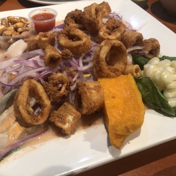 Sabor Inka - Seafood Mix Ceviche w/fried Calamari - Peruvian Near Me - Lawrenceville, Georgia Sabor Inka - Seafood Mix Ceviche w/fried Calamari - Peruvian Near Me - Lawrenceville, Georgia