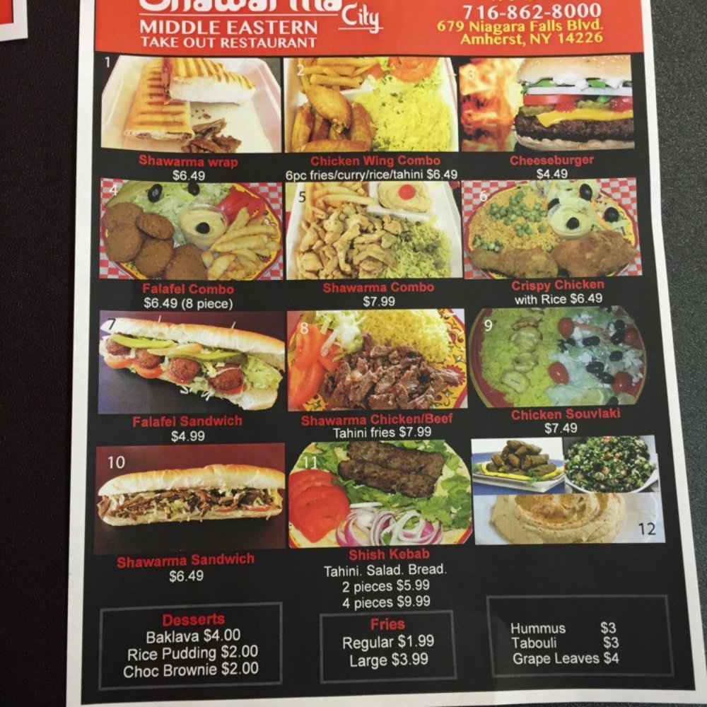 Shawarma City - Menu - Middle Eastern Near Me - Buffalo, New York Shawarma City - Menu - Middle Eastern Near Me - Buffalo, New York