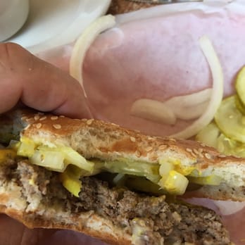 The Raft - Delish Raft cheese burger..pickle onion and mustard..heaven - Bars Near Me - Fair Haven, Michigan