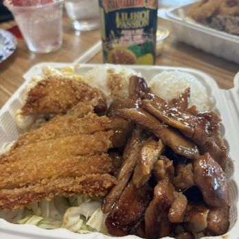 Big Island Hawaiian BBQ - Double combo with chicken katsu and teriyaki chicken - Barbeque Near Me - Folsom, California Big Island Hawaiian BBQ - Double combo with chicken katsu and teriyaki chicken - Barbeque Near Me - Folsom, California