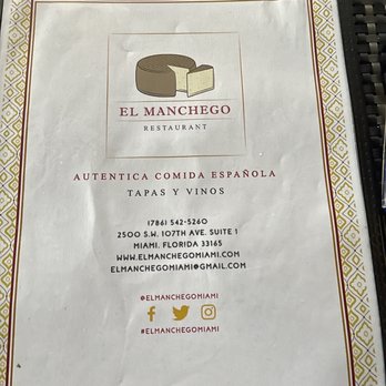 El Manchego Restaurant - Spanish Near Me - Miami, Florida