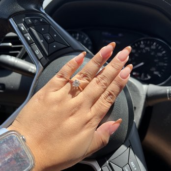 Blush Nail & Lash - Brown French tip with nude acrylic - Nail Salons Near Me - Schertz, Texas