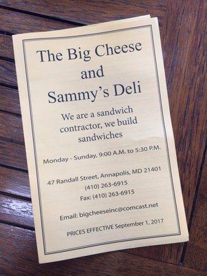 Menu photo 4 The Big Cheese Annapolis, MD