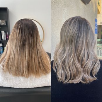 Smith Hair Salon - Second time in the chair, before and after - Hair Stylists Near Me - Temecula, California