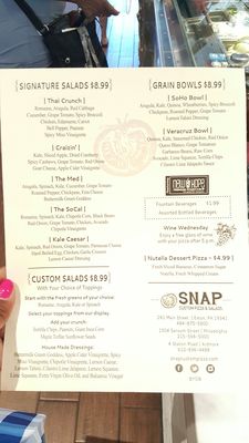 Menu photo 1 Snap Custom Pizza Exton, PA Menu photo 1 Snap Custom Pizza Exton, PA