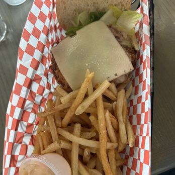 Cold Water Bar & Grill - Crispy chicken sandwich and fries - Barbeque Near Me - Sitka, Alaska Cold Water Bar & Grill - Crispy chicken sandwich and fries - Barbeque Near Me - Sitka, Alaska