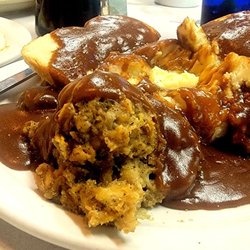 Big Chief Cafe - Hot Roast Beef with mashed potatoes and stuffing