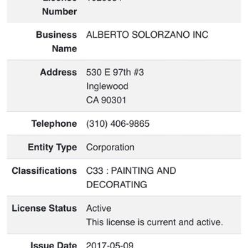 Alberto Solorzano - Contractor contact information - Painters Near Me - Inglewood, California Alberto Solorzano - Contractor contact information - Painters Near Me - Inglewood, California