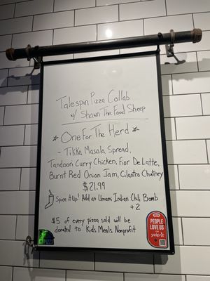 Menu photo 2 Talespin Pizza Houston, TX