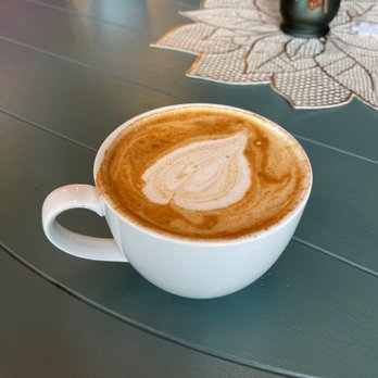 Lund Canyon Coffee - Almond milk latte on a cold wintery - Coffee & Tea Near Me - Flagstaff, Arizona