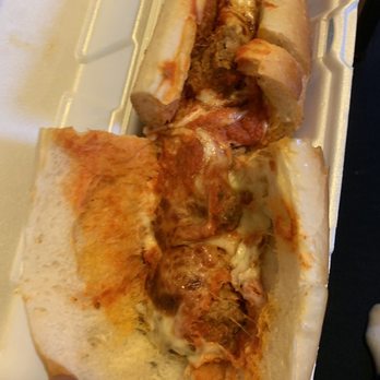 Brunello's Pizza & Pasta of West Babylon New York - Pretty skimpy on the sauce, cheese and meatballs! - Pizza Near Me - West Babylon, New York