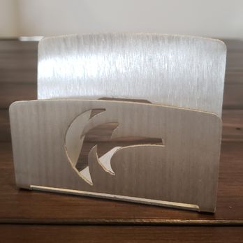 Denver Waterjet - Custom business card holder - Metal Fabricators Near Me - Denver, North Carolina