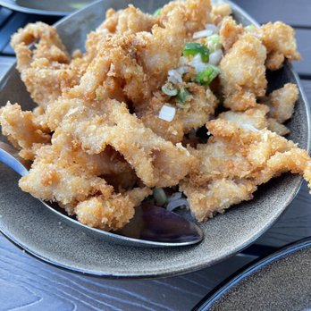 Burma 2 - Salt and Pepper
Calamari deep-fried with scallions, jalapeños, white pepper, and five spice. - Burmese Near Me - Walnut Creek, California Burma 2 - Salt and Pepper
Calamari deep-fried with scallions, jalapeños, white pepper, and five spice. - Burmese Near Me - Walnut Creek, California