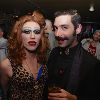 Metropolitan - a man and a woman dressed up for halloween - Gay Bars Near Me - Brooklyn, New York Metropolitan - a man and a woman dressed up for halloween - Gay Bars Near Me - Brooklyn, New York