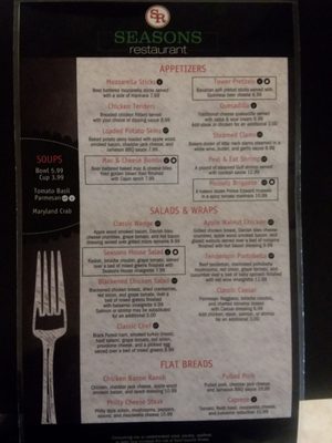 Menu photo 1 Seasons Restaurant Harrisburg, PA Menu photo 1 Seasons Restaurant Harrisburg, PA