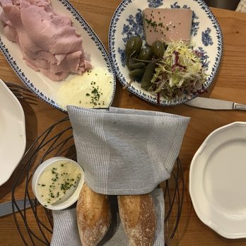 Poppy - Bread with duck liver terrine and Parisian ham. - French Near Me - Glen Ellen, California