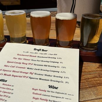 Jasper's Barbeque - Great Flight of beer - Barbeque Near Me - Big Bear Lake, California