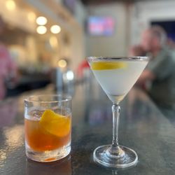 Neuse River Brewing & Brasserie - Old fashion & lemon drop martini