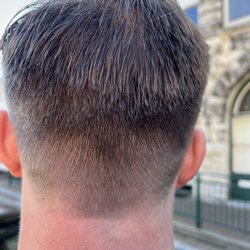 City Barber Shop - End result "medium fade"