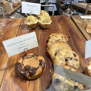 maman - Chocolate Hazelnut Flan - amazing! Pistachio Orange Olive Oil Cake - equally delicious - Bakeries Near Me - Ardmore, Pennsylvania