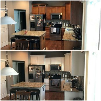Final Touch Painting Services - Cabinets refinished. - Painters Near Me - Delaware, Ohio