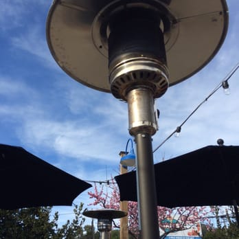 The Barn - 2/06/16-  Heaters outside are next to the tables for when it gets chilly. - Burgers Near Me - Half Moon Bay, California