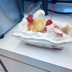 Nate's Place - Banana split (you can pick your 3 flavors!!!)