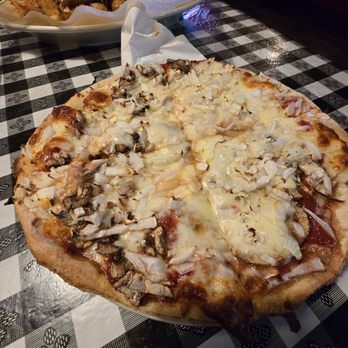 Gino's East - Wheaton - Little Kid's Menu pizza made with my vegan cheese and loaded with veggies just for me - Pizza Near Me - Wheaton, Illinois