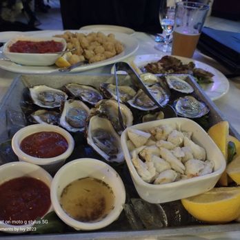 Buona Sera - Very delicious assortment of appetizers! Crab, oysters, clams oragatani, calamari 08/25/2023 - Italian Near Me - Red Bank, New Jersey