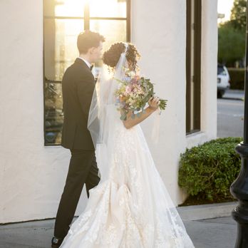 Roya's Bridal Alterations & Custom Making - Side view of walking with the dress bustled (note the length!!!) - Bridal Near Me - Los Angeles, California Roya's Bridal Alterations & Custom Making - Side view of walking with the dress bustled (note the length!!!) - Bridal Near Me - Los Angeles, California