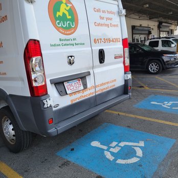 Guru The Caterer - Parked in the disabled space. - Indian Near Me - Somerville, Massachusetts