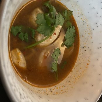Ricemarket - Tom yum goong (shrimp). Intense broth, but good, with mild spice. - Thai Near Me - Copenhagen, 84 Ricemarket - Tom yum goong (shrimp). Intense broth, but good, with mild spice. - Thai Near Me - Copenhagen, 84