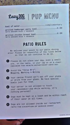 Menu photo 3 Lazy Dog Restaurant & Bar Valencia, CA Menu photo 3 Lazy Dog Restaurant & Bar Valencia, CA