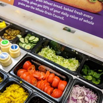 Subway - a variety of salads and vegetables in trays - Sandwiches Near Me - Westerville, Ohio Subway - a variety of salads and vegetables in trays - Sandwiches Near Me - Westerville, Ohio