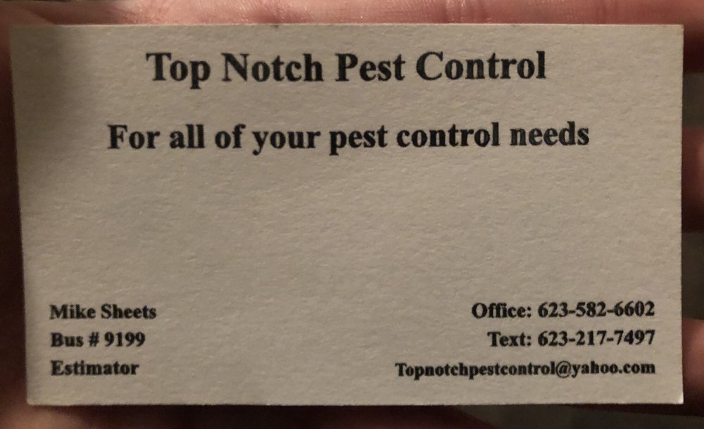 TOP NOTCH PEST CONTROL Updated August 2024 Phoenix, Arizona Pest