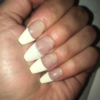 Stop 4 Nails - My middle nail, the line is blurry and the shape was done carelessly - Nail Salons Near Me - Renton, Washington Stop 4 Nails - My middle nail, the line is blurry and the shape was done carelessly - Nail Salons Near Me - Renton, Washington