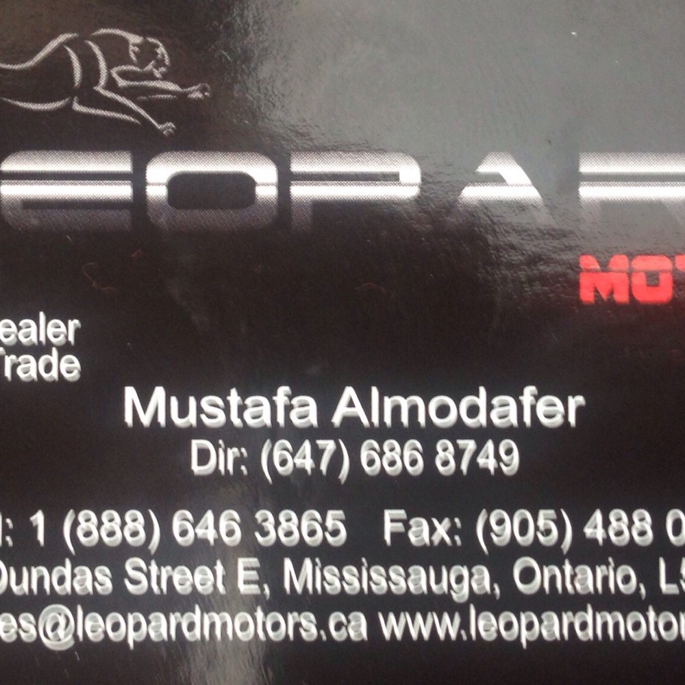 Leopard Motors - Car Dealers Near Me - Mississauga, Ontario Leopard Motors - Car Dealers Near Me - Mississauga, Ontario