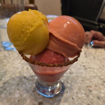 Hudson & Nash - Sorbet trio - New American Near Me - San Diego, California Hudson & Nash - Sorbet trio - New American Near Me - San Diego, California