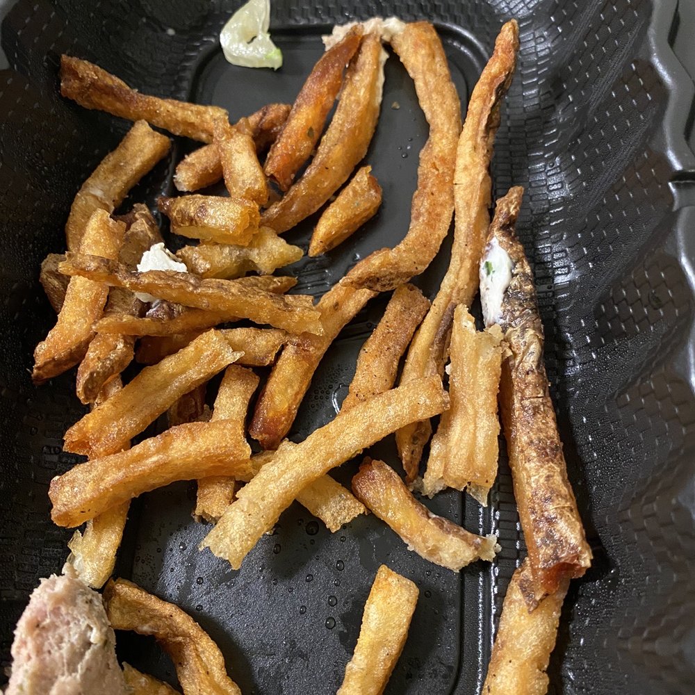 Plaka Grill - If you look closely you can see all the fries are hard and not soft at all. - Greek Near Me - Vienna, Virginia Plaka Grill - If you look closely you can see all the fries are hard and not soft at all. - Greek Near Me - Vienna, Virginia