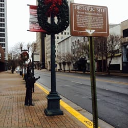Huddie William "Lead Belly" Ledbetter Statue - Huddie huddled with 12-stringed Stella ready to strum us through winter storms ahead! Great blues weather! 1/3/15!