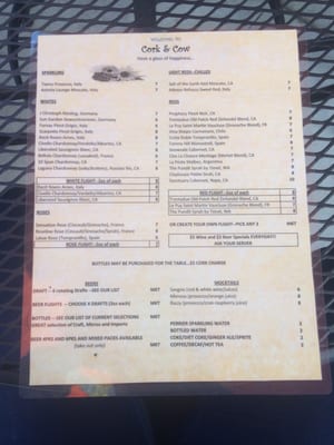 Menu photo 7 Cork & Cow Burlington, NC