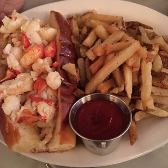 Neptune Oyster - Lobster roll with fries - Seafood Near Me - Boston, Massachusetts Neptune Oyster - Lobster roll with fries - Seafood Near Me - Boston, Massachusetts