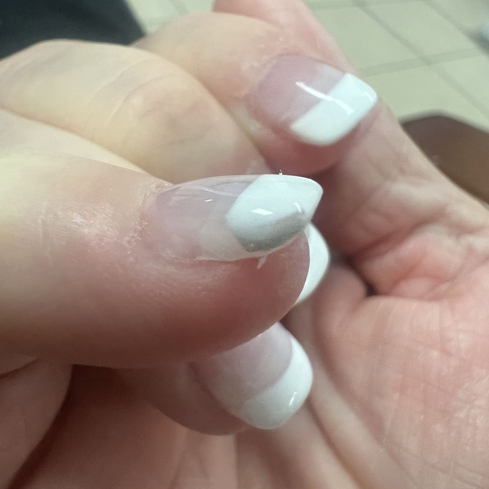 Pinky nail - French Pinky nail - French