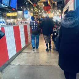 DeKalb Hall market Friday night after work crowd.