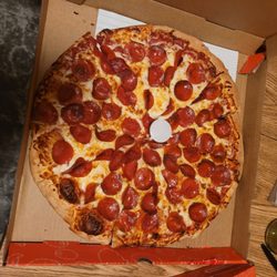Delish Pizza - Create your own pizza; Mozzarella and pepperoni
